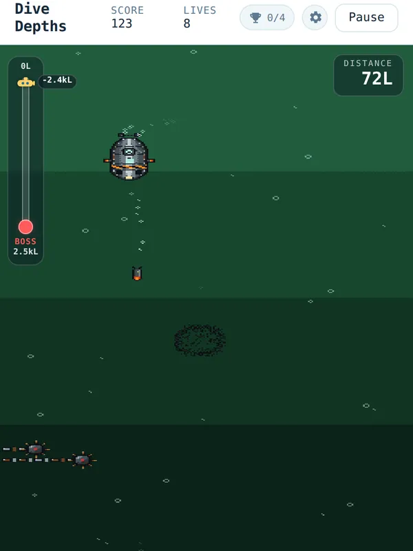 Screenshot of Dive Depths