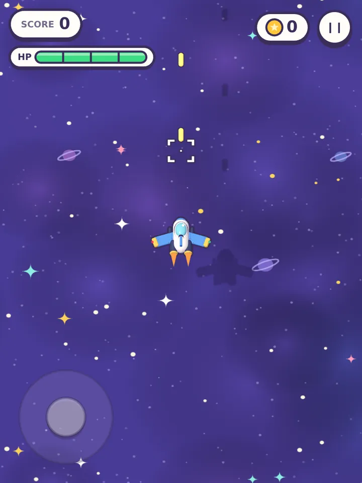 Flying the purple-twilight space mat