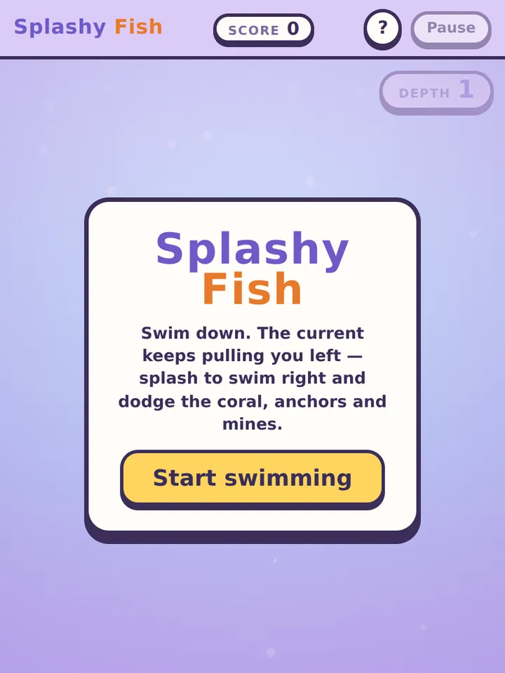 Start screen